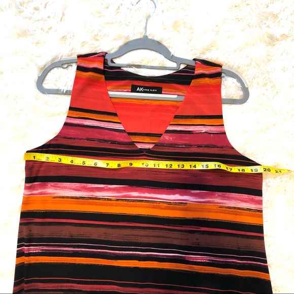 LIKE NEW! Anne Klein Multi Color Striped Sheath Dress Size Large - Picture 5 of 6